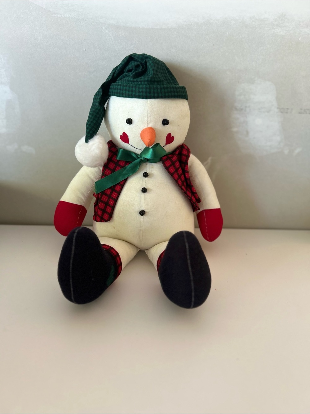 White Snowman Plush